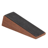 4Pcs Door Stops, Wooden Door Stoppers Non Slip Door Wedges with Rubber Tip for Bottom of Door Bedroom Living Room Bathroom GLOGLOW