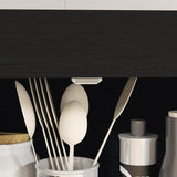 HOMCOM 72" Freestanding Kitchen Pantry Cabinet, Tall Storage Cabinet with 2 Door Cabinets, Drawer and Adjustable Shelves, Black Wood Grain HOMCOM