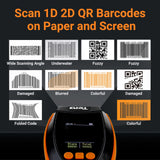 Tera Barcode Scanner Wireless with Screen: Pro Version 1D 2D QR with Setting Keypad Charging Cradle Works with Bluetooth 2.4G Wireless USB Wired Handheld Bar Code Reader HW0009 Tera