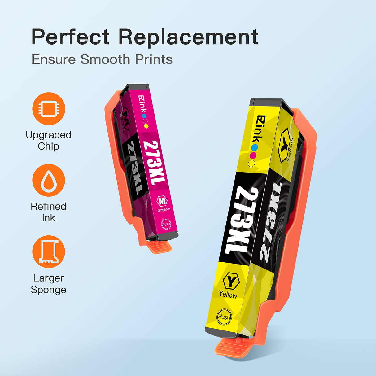 E-Z Ink (Remanufactured 273 Ink Cartridge Replacement for Epson 273xl T273XL to use with XP-520 XP-600 XP-610 XP-620 XP-800 XP-810 XP-820 (5 Pack-Black, Cyan, Magenta, Yellow, Photo Black) E-Z Ink