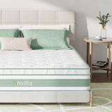 Novilla Queen Mattress, 12 Inch Hybrid Mattress in a Box, Gel Memory Foam with Individual Pocket Springs for a Peaceful Sleep, Queen Size Mattresses, Pillow Top Mattresses with Quilted Cover Novilla