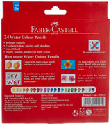 Faber-Castell Watercolor Pencils (24 color) Premium Quality Art Supplies Originals Faber-Castell