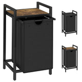 LAATOOREE Laundry Hamper, Two-Color Laundry Basket with Removable Laundry Bag and Top Shelf, Clothes Hamper for Samll Space,Laundry Room, Bedroom, Bathroom LAATOOREE