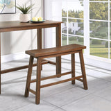 Boraam Sonoma Bench, 9"D x 33"W x 24"H, Chestnut Boraam