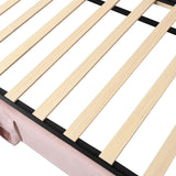 Velvet Upholstered Daybed with Pop-up Trundle Bed, Soft Day Bed Frame Convertible Twin to King Size Bed for Kids Juniors Adults Overnight Guest, Space-saving Bed Foundation No Box Spring Needed FULife