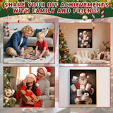 Ohhvvow Funny Christmas Diamond Art Painting Kit - Santa with Flying Toilet Paper Rolls, 5D Full Drill Round Diamonds & Tools, Holiday DIY Craft Gift for Women Men Ohhvvow