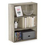Furinno Pasir 3-Tier Open Shelf Bookcase, Sonoma Oak Furinno