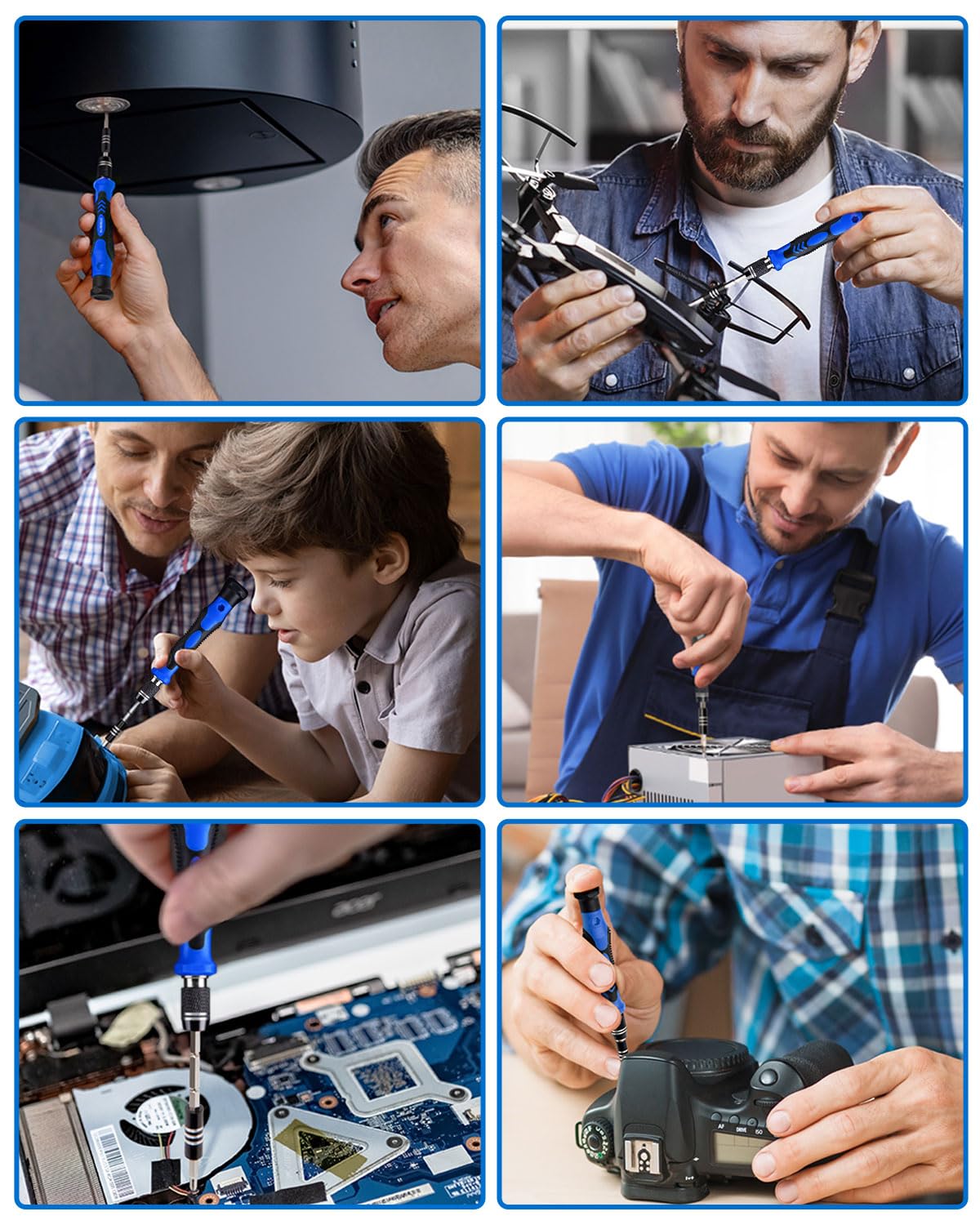 Precision Screwdriver Set, Computer Tool Kit, 146 PCS Laptop Screwdriver Kit with 123 Bits, Magnetic Mat, Suit for PC, iPhone, MacBook, Tablet, PS4, Xbox, Switch, Game Console and other Electronics UnaMela