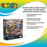 8-Bit Armageddon Retro Video Game Puzzle for Adults and Kids | 1000 Piece Jigsaw Puzzle Toy | Interactive Brain Teaser for Family Game Night | 28 x 20 Inches Toynk
