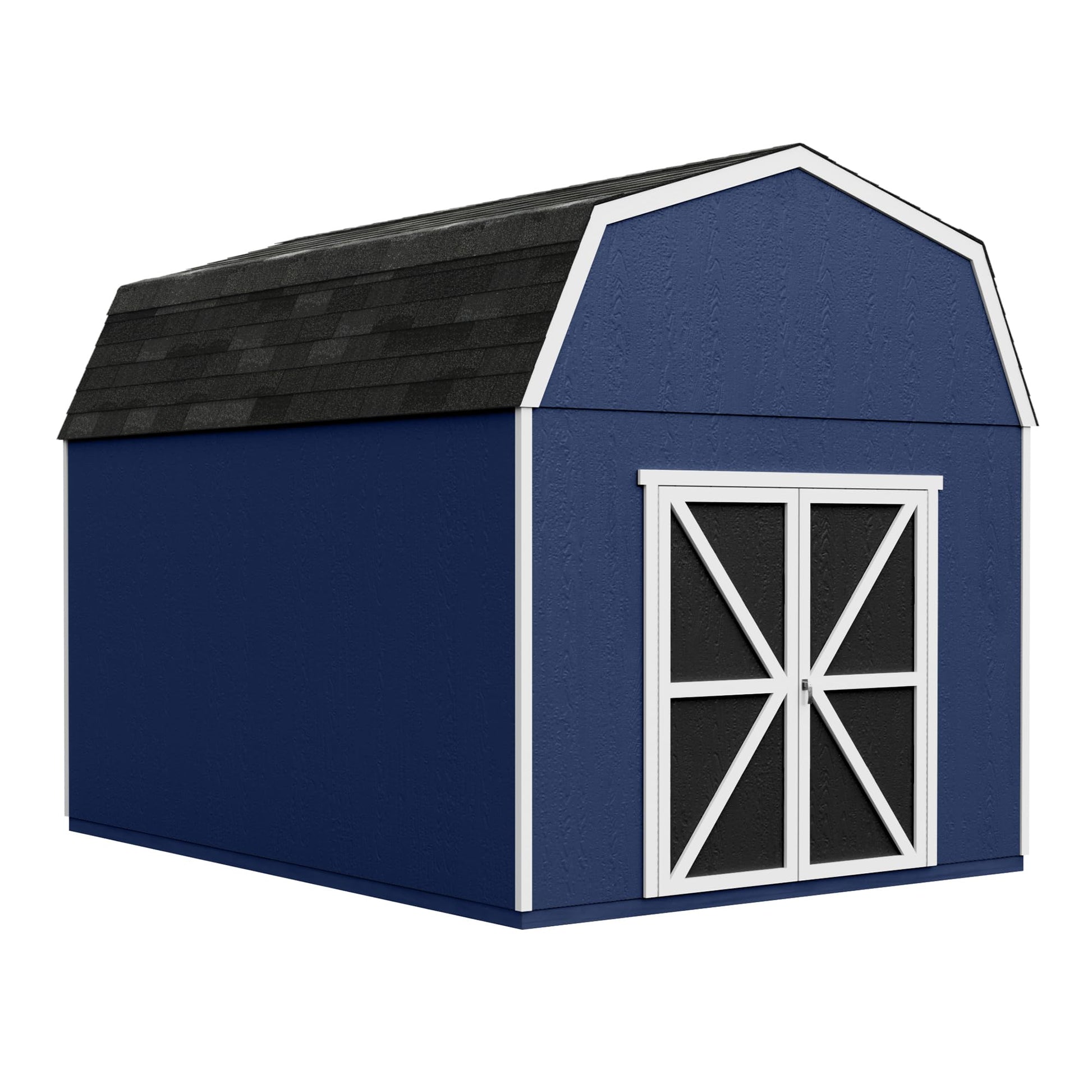 Handy Home Products Braymore 10x16 Do-It-Yourself Wooden Storage Shed with Floor - WoodArtSupply