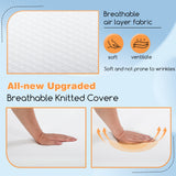 BestMassage | 5 Inch Twin Mattress | Gel Memory Foam | Medium Firm Feel | White | Bed in a Box, CertiPUR-US Certified | Pressure Relief, Cooling Ventilated Foam | Breathable Knit Cover BestMassage