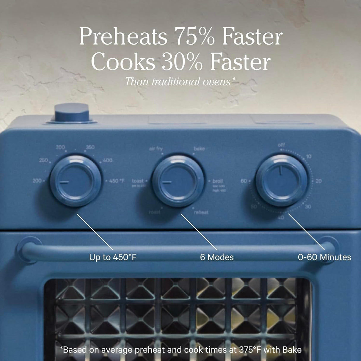 Our Place Wonder Oven | 6-in-1 Air Fryer & Toaster Oven with Steam Infusion | Compact, Countertop Friendly, Fast Preheat, Multifunctional | Air Fry, Toast, Roast, Bake, Reheat & Broil | Steam Our Place