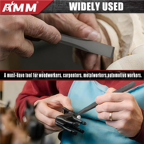 AMM 16PCS Punch and Chisel Set, including Taper Punch, Cold Chisels, Pin Punch and Center Punch, Cr-V for Working with Wood, Metal, Automotive AMM