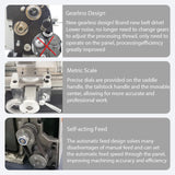 BEILOCKERY Metal Lathe RC-210E Automatic Inch/Metric Conversion 1100W Benchtop Electronic Gear Lathe Machine 50-2500rpm Variable Speed 8"*39" Electronic Pulse Precision Wood Horizontal Processer 110V BEILOCKERY