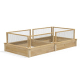 Greenes Fence Original Cedar Raised Garden Bed with CritterGuard Fence System, 4' x 8' x 10.5" - Made in USA with North American Cedar Greenes Fence