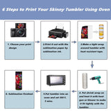 24 Pack Sublimation Tumblers Bulk 20 oz Skinny Straight, Sublimation Blanks Double Wall Stainless Steel Skinny Tumbler with Lid and Straw, Shrink Wrap Film, Individually Boxed, for Heat Press Machine Draheri