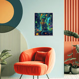 obterie Cat Paint by Numbers Kit for Adults Beginner Skeleton Oil Painting Kit Adult Paint by Number Kits on Canvas DIY Painting for Beginners Art by Numbers for Gifts Home Wall Decor 16x20 Inch obterie