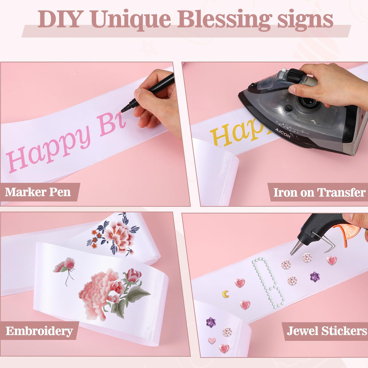 25 Pcs White Sashes Blank Satin Sash Blank Sashes for Pageants Sublimation Plain 2025 Senior Sash Blanks Sash to Decorate White Sash Birthday Sash for Women Homecoming Beauty Pageant Prom Party Decor DIVINA VITAE