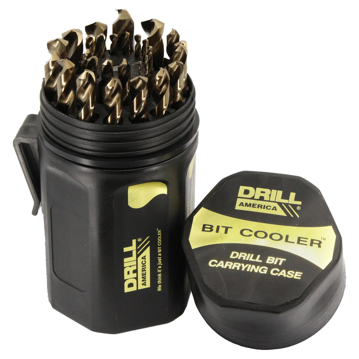 Drill America - D/A29J-CO-PC 29 Piece M42 Cobalt Drill Bit Set in Round Case (1/16" - 1/2" X 64ths), D/ACO Series Drill America