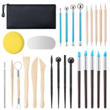 Amrules Clay Tools Kit, 27 PCS Pottery Tools, Practical Polymer Clay Sculpting Tools Kit, Air Dry Clay Tools Set for Adults, Pottery Craft, Dotting, Carving, Drawing, Molding, Modeling, Shaping Amrules