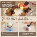 Hehinton Double Boiler Wax Melter Pot, Professional Water Heating Warming Pots for Candle Making, Candle Making Kit for Beginners, DIY Kit with Electronic Scale, Heat Gun, Thermometer, Candle Trimmer Hehinton