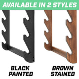 GoSports Outdoors Wall Mounted Firearm Display Rack - Holds 5 Rifles or Shotguns - Choose Your Style GoSports Outdoors