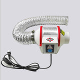 Powerful 3 Inch Inline Duct Ventilation Fan AC Vent Blower Exhaust Fan w/ 1.5M Pipe, Enhanced Air Flow, Low Noise for 3D Printer Enclosure, Laser Engraver Cover,Resin, Greenhouse Ventilation Equipment POLISI3D