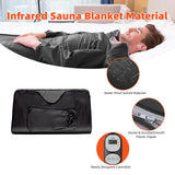 Mooawa Infrared Sauna Blanket for Detoxification Portable Far Infrared Sauna Blanket for Exercise Recovery Infrared Blanket Sauna with 95–176 °F Temp Range for Home Relaxation Calm Your Body and Mind Mooawa
