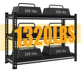 Rufokisa 3-Tier Heavy Duty Garage Shelving, 36" Metal Shelving Unit, 1320 lbs Load Capacity, Industrial Style, 40"W x 18"D x 36"H Rufokisa