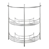 Pedestal Sink Organizer - Compact Under the Sink Rack with 2 Storage Shelves and Towel Holder - Space Saving Bathroom Storage by Lavish Home Lavish Home