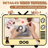 Mayboos 6 PCS Needle Felting Kit, Animal Needle Felting Beginner Kits Wool Felt Needle Felting Tools with Instruction for DIY Craft Animal Home Decoration (Cute Dog) Mayboos