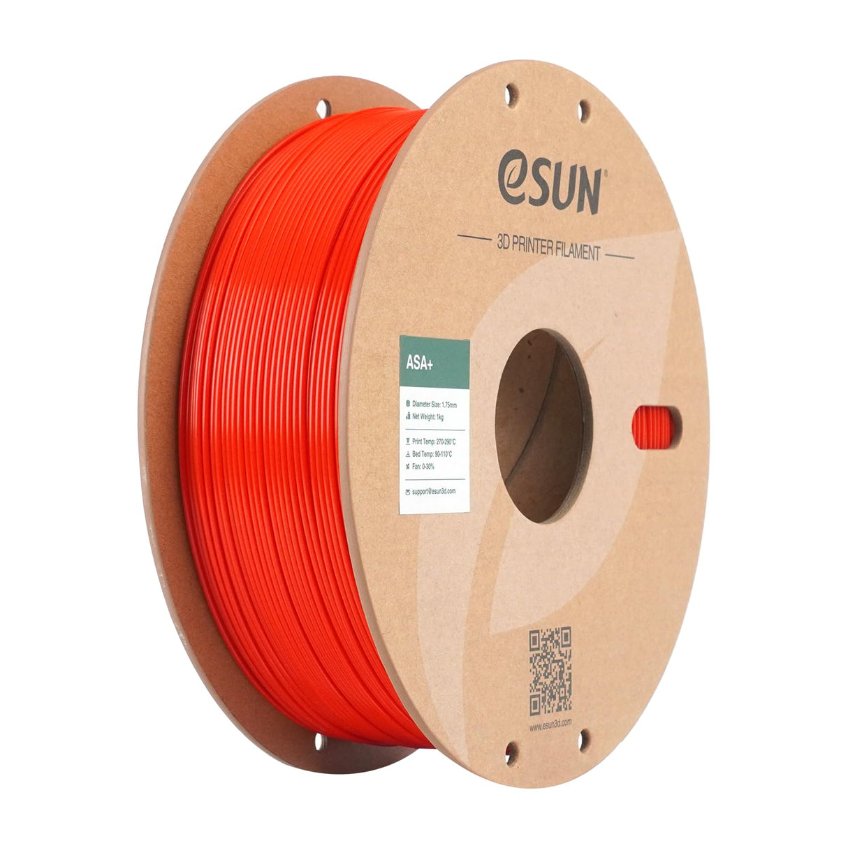 eSUN ASA+ Filament 1.75mm, Weather Resistant 3D Printer Filament for Outdoor Functional Parts, 1KG Spool Heat Resistant Upgraded ASA Plus 3D Printing Filament for 3D Printers, Red eSUN