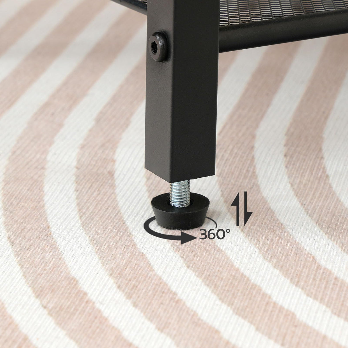 HOOBRO Tall End Table with Charging Station, 30 Inch Tall Nightstand, 3-Tier Side Table with Storage Shelves, for Living Room, Bedroom, Hallway, Rustic Brown BF09UDH01 HOOBRO