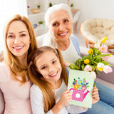 Gersoniel 24 Sets Mother's Day Crafts for Kids Classroom Card Making Kits DIY Greeting Cards Set 24 Cards 24 Envelopes 24 Sheets Stickers for Toddler Kids School Handmade Activities Gersoniel