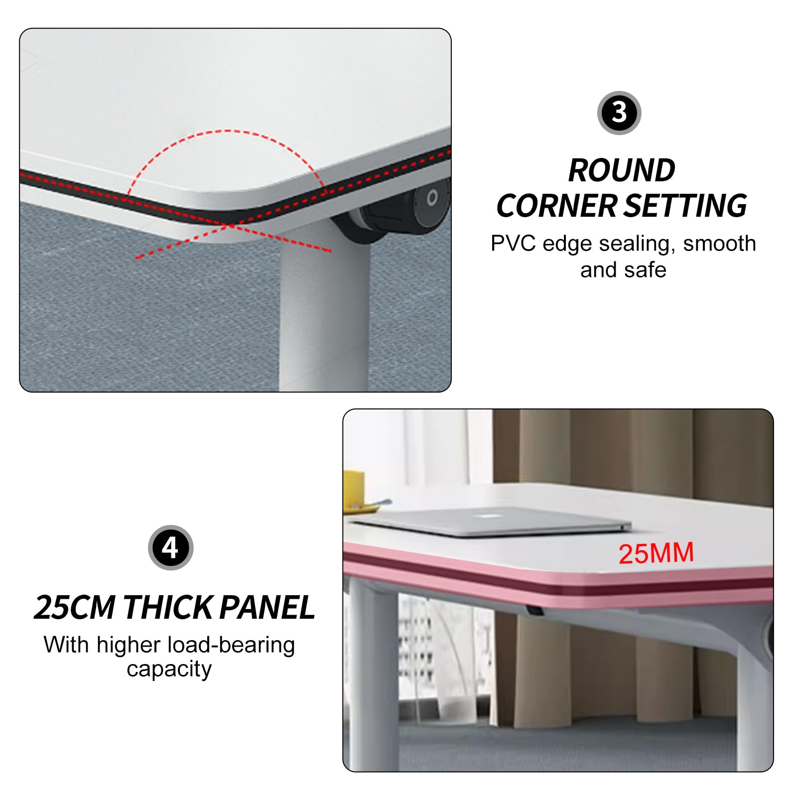 Conference Table Flip Top Mobile Training Table,White Folding Conference Room Table,Modular Meeting Table with Silent Wheels,Rounded Corner Design with Strong Metal Legs for Office,Classroom  - WoodArtSupply