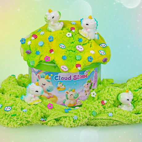 Joytry Unicorn Cloud Slime Kit 2 Pack - 14oz Soft & Non Sticky Slimes Set with Glitter, Dreamy Charms & Add-ins, ASMR Sensory Toys, Perfect Unicorn Gifts for Girls & Boys Ages 4-12 Joytry