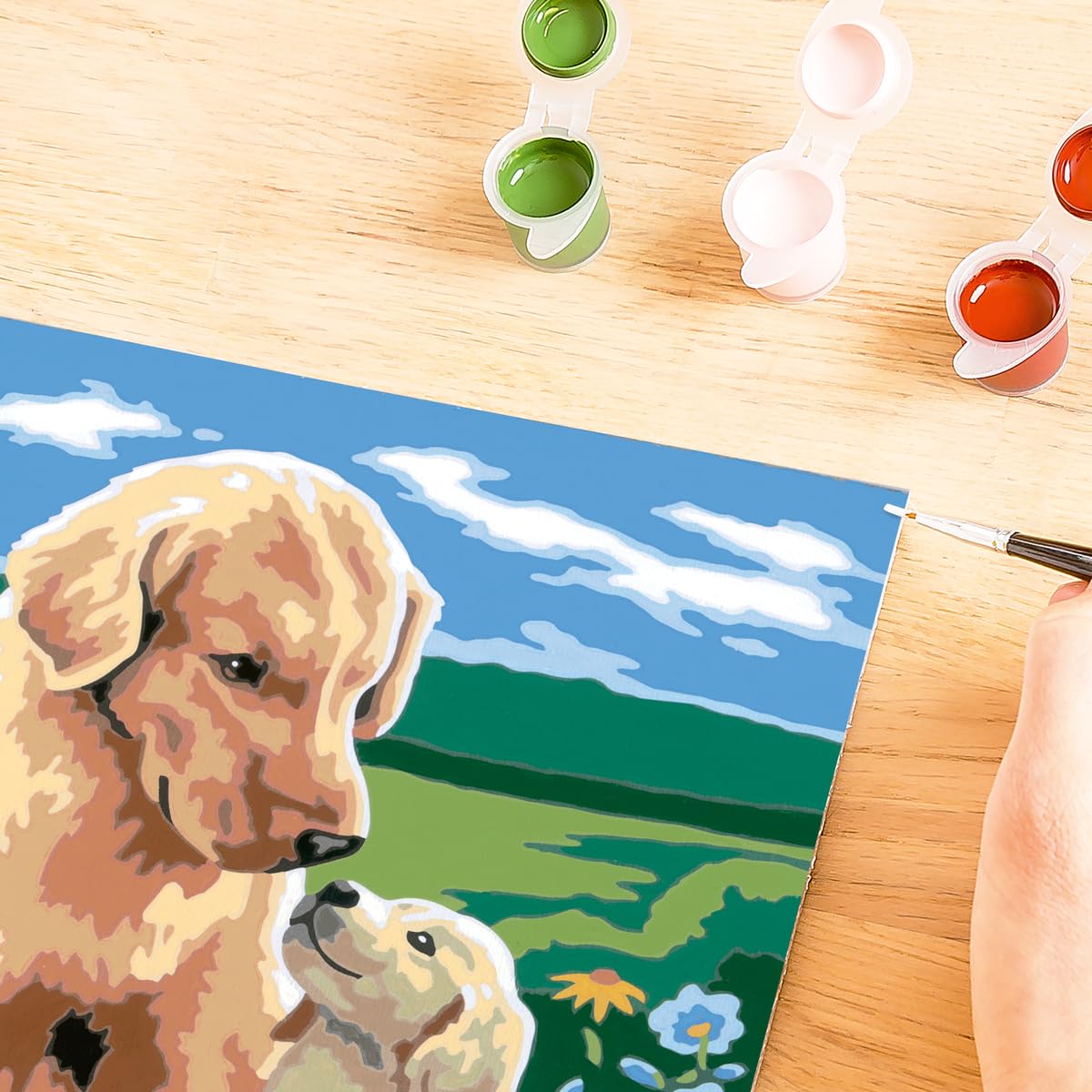 Ravensburger Motherly Love Paint by Numbers Kit for Kids - 20048 - Painting Arts and Crafts for Ages 7 and Up Ravensburger