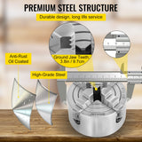 Mophorn K72-100 Lathe Chuck 4 Inch 4-Jaw,Lathe Chuck Independent Reversible Jaw,Metal Lathe Chuck Turning Machine Accessories,for Lathes Machine VEVOR