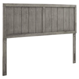 Modway MOD-6219-GRY Robbie King Wood Headboard, Gray Modway
