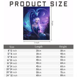 Gabbana Purple Dragon Fairy 5D Diamond Painting Kits, Fairy Diamond Art for Adults, Diamond Dots Gem Art Room Decor Aesthetic 8x12 Inch Gabbana