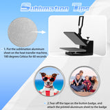 Zeyune 100 Pcs Sublimation Pins Buttons Bulk Round Sublimation Buttons Blanks with Pins DIY Button Badge Kit Sublimation Silver Blank Aluminum Sheet with Butterfly Pin Backs for DIY Craft Zeyune