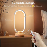 LONRISWAY Modern Desk lamp LED Wood Table Lamp, Bedroom Bedside Night Light, Dimmable Led Lighting, Creative Home Decor, Unique House warmging Gift LONRISWAY