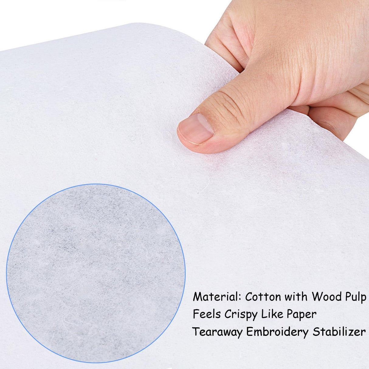 Simthread Tear Away Embroidery Stabilizer Backing - 1.8 Ounces Medium Weight 10" x 25 Yards/Roll Simthread