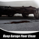 Hbsmat 7'5'' x 17' Garage Floor Mat, Oil Absorbent Pad Under Car, Waterproof, Non-Slip, Durable, Reusable, Washable, Remodeled Garage, Multi-Functional Use, Dark Grey Hbsmat