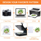 Cosblank 24 Pcs Sublimation Drawstring Bags Blanks 5" x 7" Sublimation Gift Bags Satin Bags Reusable Jewelry Bags Pouches for Goodies Wedding Favor Bags for Baby Shower Birthday DIY (White) Cosblank