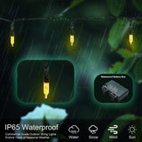 LOENDE 18ft 50 LED Battery Operated Christmas Lights, 8 Modes with Timer - Waterproof for Indoor & Outdoor Decor LOENDE