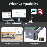 Creality Laser Engraver Falcon 10W,DIY Laser Cutter and Engraving Machine with 0.06mm Light Spot 10000mm/min, Offline Usage CNC 3D Engravers for Wood Metal Acrylic Glass Creality