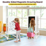 3 Height Adjustable Kids Step Stool, A-Shaped Structure Kids Standing Tower, Wooden Toddler Tower, Kids Standing Tower Aged 18-36 Months,with Safe Fences,Anti-Slip Pads Suit in Kitchen/Bathroom,White KIDINIX