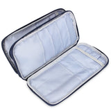 Teamoy Knitting Needles Case(up to 10-Inch), Travel Organizer Storage Bag for Circular and Straight Knitting Needles, Crochet Hooks and Knitting Accessories, Blue Cats-NO ACCESSORIES INCLUDED Teamoy