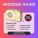 STEM Wooden Radio Kit for Kids Age 8-12 – DIY Science Experiment, Wood Building Project, Perfect Educational Gift for Boys & Girls 8 9 10 11 12 Years Old ZOVRION